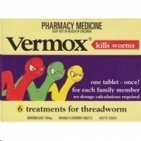 Vermox Tablets (Orange Flavoured)